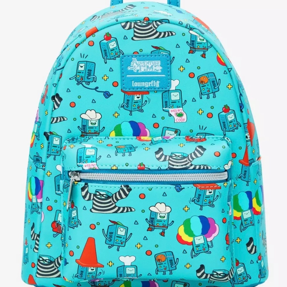 NWT Adventure Time BMO AOP Mini Backpack